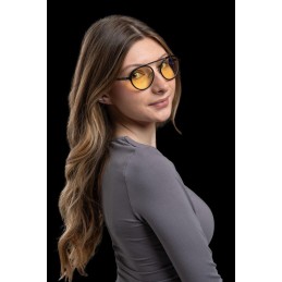 GUNNAR kancelářske/herní brýle  PACIFICA ONYX-SILVER jantarová skla BLF 65 GUNNAR focus