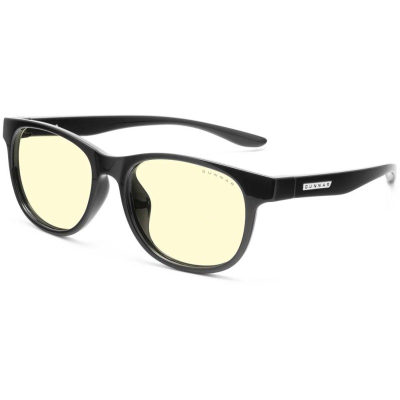GUNNAR kancelářske/herní brýle  RUSH KIDS LARGE (8-12) ONYX jantarová skla BLF 65 NATURAL focus