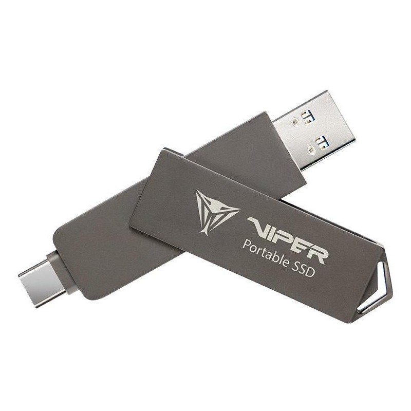 PATRIOT Viper Portable PVP30 SSD 512GB Type A+C /  USB 3.2 Gen 2 / šedá