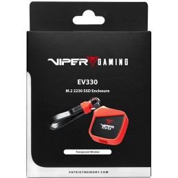 PATRIOT EV330 M.2 PCIe SSD Enclosure / Rámeček pro NVMe SSD 2230 / USB-C Gen 3.2 / plastové tělo + silikonový rám