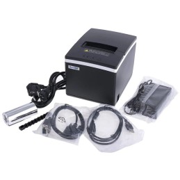 Xprinter stolní termotiskárna XP-V330-L, rychlost 260mm/s, až 80mm, USB, LAN, RS232, autocuter , černá