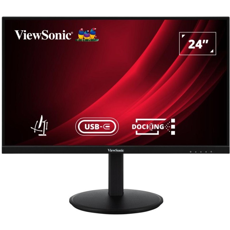 ViewSonic VG2409U-2/24" FHD Frameless IPS Monitor with 2 HDMI, DP in, DP out, USB C, RJ45 ,LAN, USB, Daisy Chain