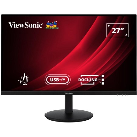 ViewSonic VG2709U-2 / 27" QHD Frameless IPS Monitor with HDMI, DP in, DP out, USB type C, RJ45 , USB, Daisy Chain