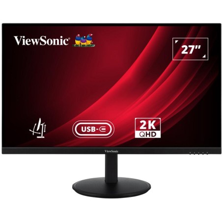 ViewSonic VG2709-2K-MHDU-2/ 27" QHD Frameless IPS Monitor with HDMI, DisplayPort, USB type C, USB,Full Ergonomic Stand