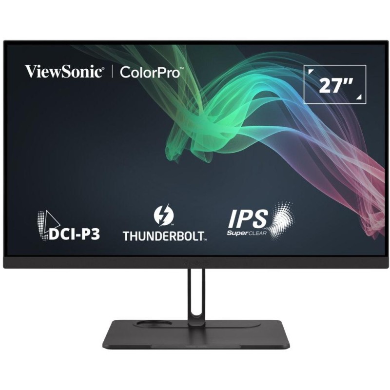 ViewSonic VP2776T-4K/27" 16:9 3840 x 2160 3 sides Frameless SuperClear IPS Monitor with 100% sRGB,98% DCI-P3,Thunderbolt