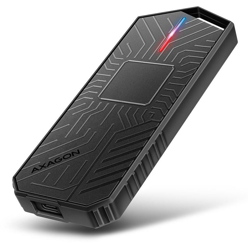 AXAGON externí RGB box pro M.2 NVMe SSD / EEM2-GAM / USB-C / USB 3.2 Gen2 / až 10 Gbit/s / kabel 50cm
