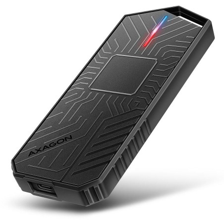 AXAGON externí RGB box pro M.2 NVMe SSD / EEM2-GAM / USB-C / USB 3.2 Gen2 / až 10 Gbit/s / kabel 50cm