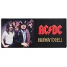 AC/DC herní podložka XXL/ 90 x 40 cm