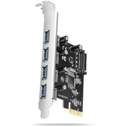 AXAGON řadič do PCIe pro 4x USB Typ-A / USB 5Gbps / PCEU-430RS / SP/ čip Renesas
