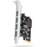 AXAGON řadič do PCIe pro 4x USB Typ-A / USB 5Gbps / PCEU-430RS / SP/ čip Renesas