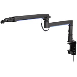 Endorfy rameno na mikrofon Broadcast Low Profile RGB Boom Arm / 360st. rotace / kulová hlava / LED osvětlení