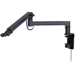Endorfy rameno na mikrofon Broadcast Low Profile RGB Boom Arm / 360st. rotace / kulová hlava / LED osvětlení