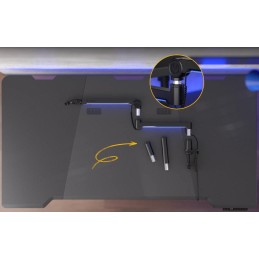 Endorfy rameno na mikrofon Broadcast Low Profile RGB Boom Arm / 360st. rotace / kulová hlava / LED osvětlení