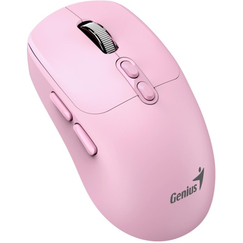 GENIUS NX-8080S BT Young Pink/ duální Bluetooth + 2,4GHz/ 1600 dpi/ bezdrátová/ Copilot/ tichá/ 7tlačítková/ růžová
