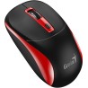 GENIUS NX-7123 Schwarz-Rot/ 1200 dpi/ kabellos/ Copilot/ 4-Tasten/ schwarz-rot