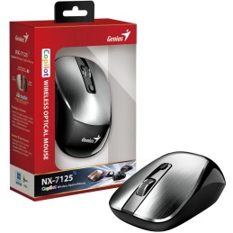GENIUS NX-7125 Silver/ 1200 dpi/ bezdrátová/ Copilot/ 4tlačítková/ stříbrná