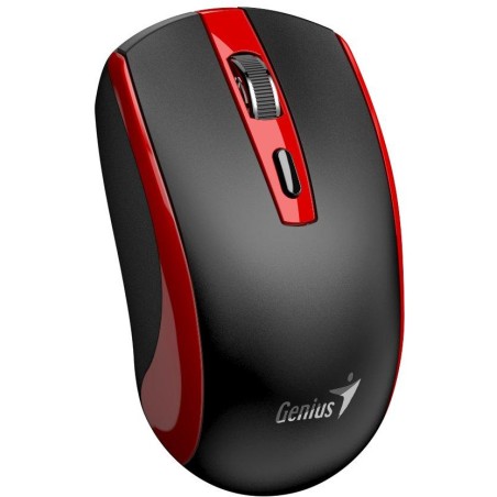GENIUS ECO-8150 Red/ 1200 dpi/ bezdrátová/ dobíjecí/ Copilot/ 4tlačítková/ černočervená