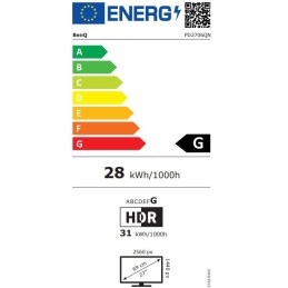 BENQ 27" LED PD2706QN/ FF/ LBL/ IPS panel/ 2560x1440/ 20M:1/ 5ms/ HDMI/ DP/ USB/ repro/ pivot