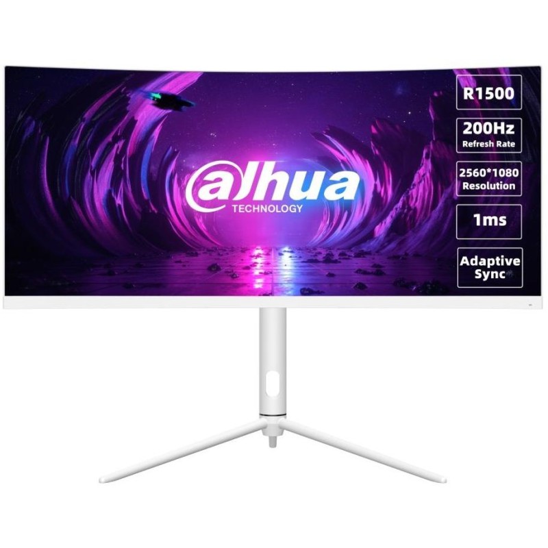 DAHUA 30" LED LM30-E330CW/ VA panel/ 2560x1080 (WFHD)/ 3000:1/ 1ms/ HDMI/ DP/ VESA 75x75/ bílý