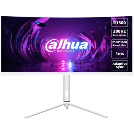 DAHUA 30" LED LM30-E330CW/ VA panel/ 2560x1080 (WFHD)/ 3000:1/ 1ms/ HDMI/ DP/ VESA 75x75/ bílý