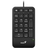 GENIUS NumPad 125/ Kabelgebunden/ USB-C/ Copilot/ schlankes Design/ Pad/ schwarz
