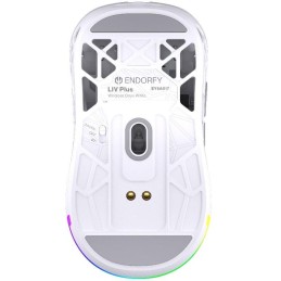 Endorfy myš LIV Plus Onyx White Wireless / PAW3395 / Khail GM 8.0 / bezdrátová / ultralehká / dockovací stanice / bílá
