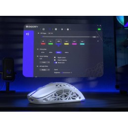 Endorfy myš LIV Wireless Onyx White / PAW3311 / Khail GM 4.0 / ARGB / bezdrátová / ultralehká / bílá