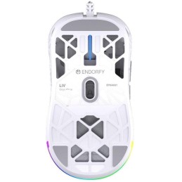Endorfy myš LIV Onyx White / PAW3311 / Khail GM 4.0 / ARGB / drátová / ultralehká / bílá