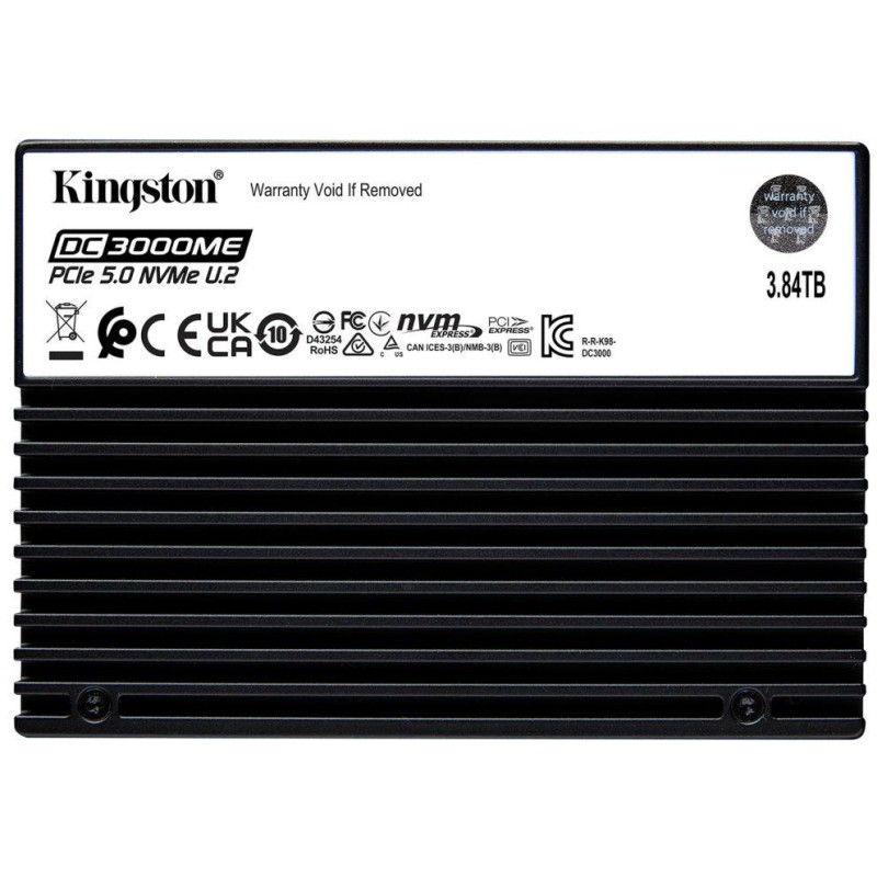 KINGSTON DataCenter DC3000ME 3,84TB SSD / U.2 PCIe 5.0 NVMe / Interní / TCG Opal Enterprise