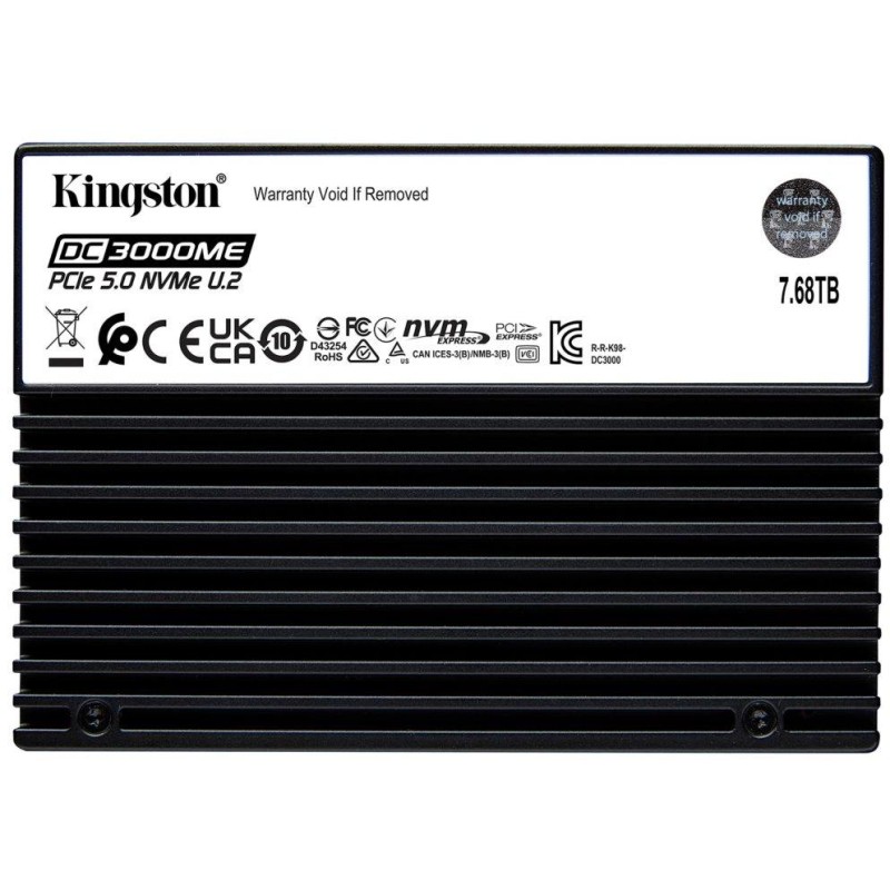 KINGSTON DataCenter DC3000ME 7,68TB SSD / U.2 PCIe 5.0 NVMe / Interní / TCG Opal Enterprise