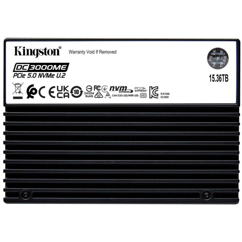 KINGSTON DataCenter DC3000ME 15,36TB SSD / U.2 PCIe 5.0 NVMe / Interní / TCG Opal Enterprise