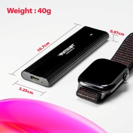 PATRIOT TRANSPORTER Lite 2TB Portable SSD / USB 3.2 Gen2 / USB-C / externí / hliníkové tělo / černý