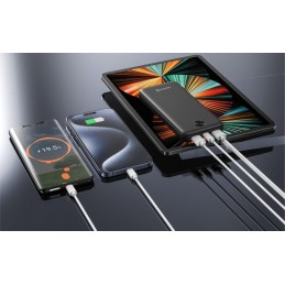 Swissten Power bank 10000 mAh WORX PRO - černá