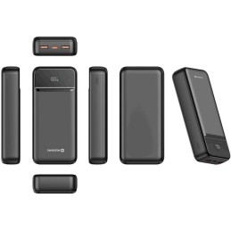 Swissten Power bank 20000 mAh POWER LINE II - černá