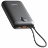 Swissten Powerbank VOLTBOX 35W 20000 mAh mit integrierten Kabeln - USB-C, A, Lightning / schwarz