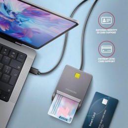 AXAGON čtečka kontaktních smart karet USB-C (eObčanka) / Smart Card / CRE-SM3TC / USB type-C / 1,2m