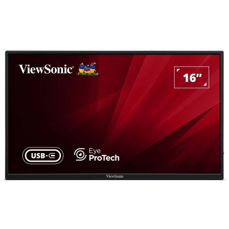 ViewSonic VA1650 16" 16:9  1920 x 1080 SuperClear® IPS přenosný monitor, HDMI,2 USB type C, ochranný obal