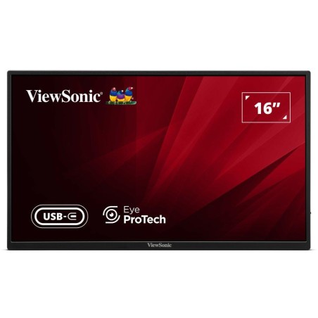 ViewSonic VA1650 16" 16:9  1920 x 1080 SuperClear® IPS přenosný monitor, HDMI,2 USB type C, ochranný obal