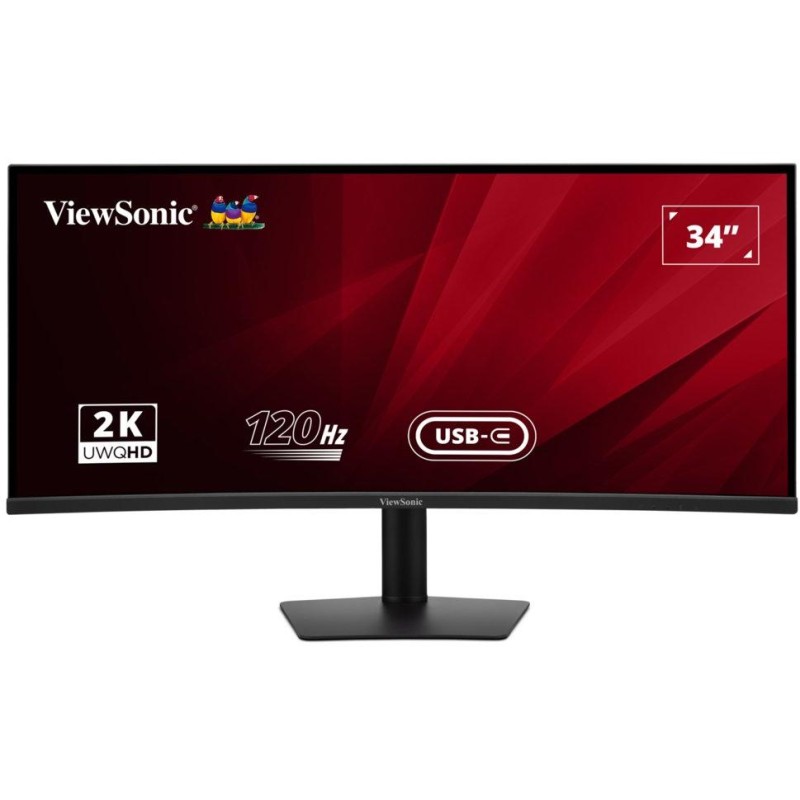 ViewSonic VA3420C '34" 21:9, 3440 x 1440, SuperClear® VA zakřivený monitor, 120Hz, 2 HDMI, DP, USB, USB-C 96W, speakers,