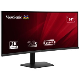 ViewSonic VA3420C '34" 21:9, 3440 x 1440, SuperClear® VA zakřivený monitor, 120Hz, 2 HDMI, DP, USB, USB-C 96W, speakers,