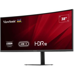 ViewSonic VA3820C '38" 21:9 3840 x 1600, SuperClear® IPS zakřivený monitor, 2 HDMI,DP,USB,USB-C 96W, speakers,výš. nast.