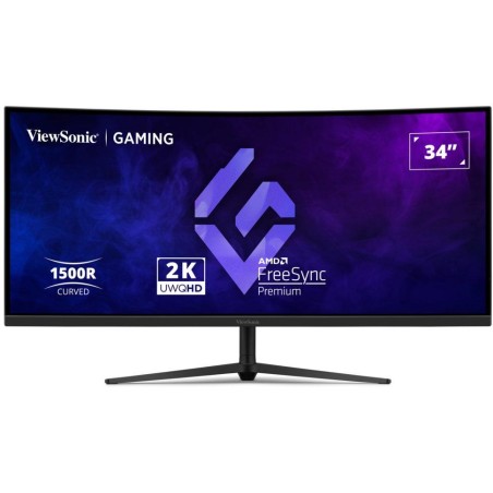 ViewSonic VX3418C-2K '34" 21:9, 3440 x 1440, VA, 1500R zakřivený, 180Hz, 1ms MPRT, 2 HDMI, 2 DP, speakers, výš. nast.