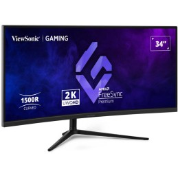 ViewSonic VX3418C-2K '34" 21:9, 3440 x 1440, VA, 1500R zakřivený, 180Hz, 1ms MPRT, 2 HDMI, 2 DP, speakers, výš. nast.