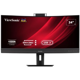 ViewSonic VG3457CV 34" 21:9,3440 x 1440,SuperClear®VA,zakřivený,2 HDMI,DP,100W USB-C,RJ45,USB,speakers,výš. nast.,webcam