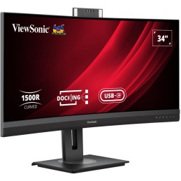 ViewSonic VG3457CV 34" 21:9,3440 x 1440,SuperClear®VA,zakřivený,2 HDMI,DP,100W USB-C,RJ45,USB,speakers,výš. nast.,webcam