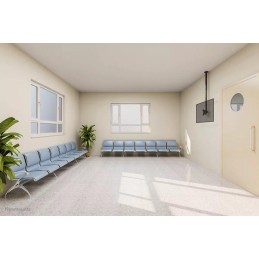 Neomounts CL35-340BL12 Flat Screen Ceiling Mount (Height: 106-156 cm)