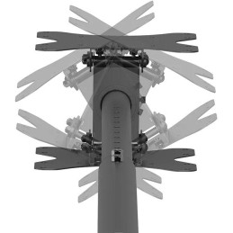 Neomounts CL35-340BL22  Back-to-Back Screen Ceiling Mount (Height: 106-156 cm)