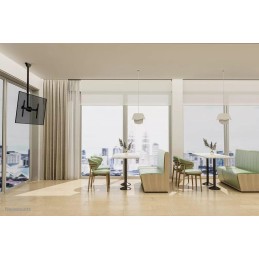 Neomounts CL35-440BL16L  Flat Screen Ceiling Mount (Height: 106-156 cm)