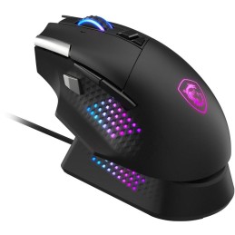 MSI herní myš VERSA PRO Wireless + Mouse Dock PRO/ bezdrátová/ 26.000 dpi/ 2,4GHz/ BT5.3/ USB/ RGB/ 15 tlačítek