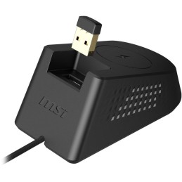 MSI herní myš VERSA PRO Wireless + Mouse Dock PRO/ bezdrátová/ 26.000 dpi/ 2,4GHz/ BT5.3/ USB/ RGB/ 15 tlačítek